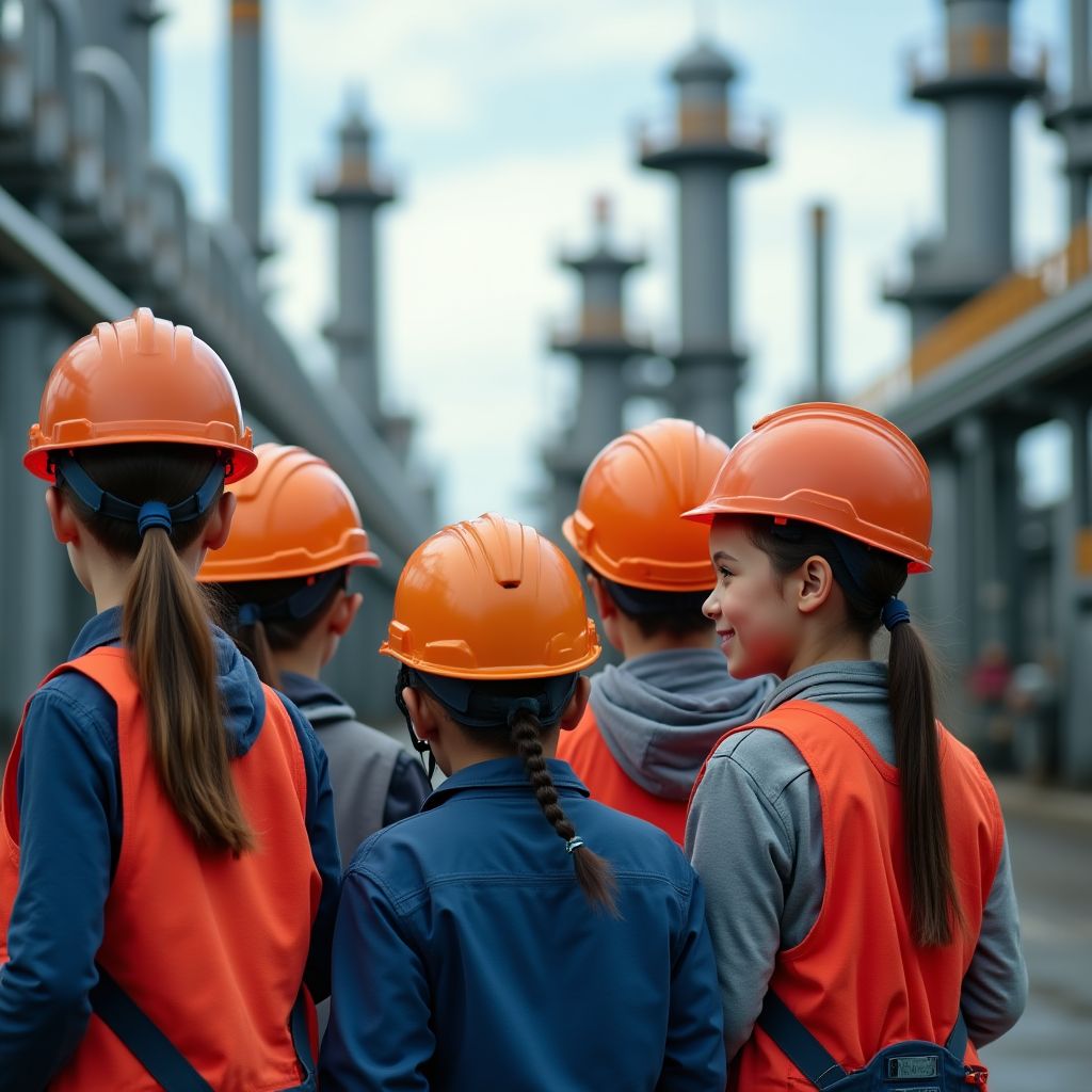 Visita técnica a refinería como parte del programa educativo