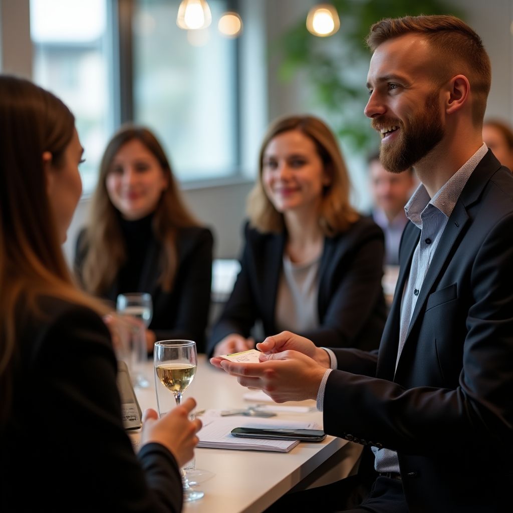 Sesión de networking entre estudiantes y profesionales del sector