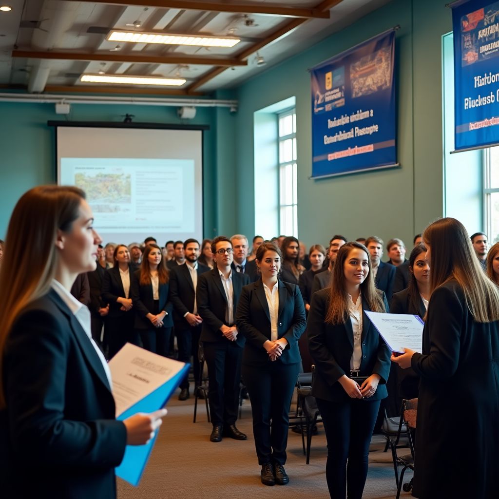 Ceremonia de graduación de estudiantes